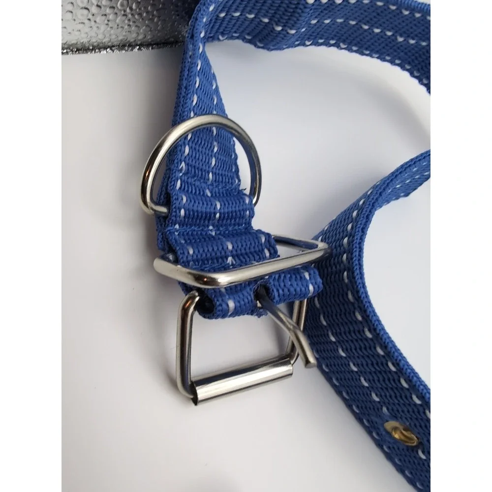 Blue dog collar 22 Inch and 5ft leash‎ set